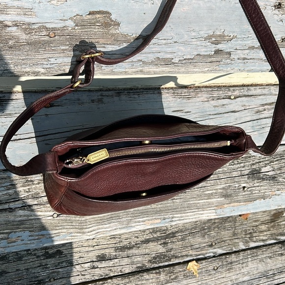 Coach Sonoma Brown Pebbled Leather Vintage Y2K Shoulderbag Handbag Distressed - Picture 10 of 14